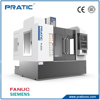 Centro de mecanizado CNC de 3 ejes de metalurgia de precisión para fresado, taladrado, roscado Vmc855/1165/1375