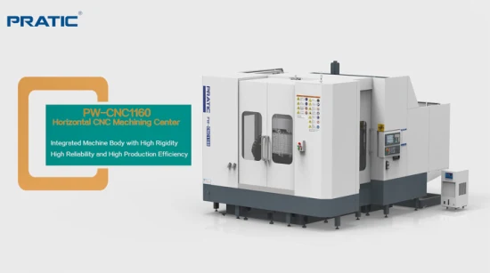 Máquina perforadora de molino CNC Horizontal Fanuc Siemens de alta precisión con accionamiento de tornillo para piezas de caja de Metal