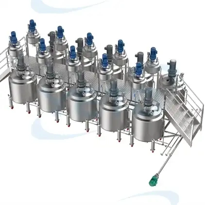 Tanque mezclador de mezcla de calentamiento de placa de dispersión de alta velocidad de 100L, 200L, 500L para hacer detergente líquido, equipo de mezcla de Gel para lavar platos